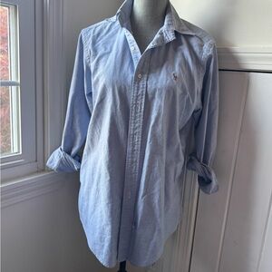 Ralph Lauren Classic Blue Button-Down Shirt